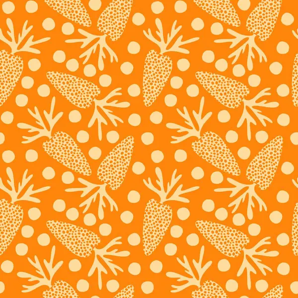 Kağıt, kumaş, çarşaf ve çocuk giysisi baskısı ve mutfak tekstili için yaz sebzesiz havuç deseni. Yüksek kalite fotoğraf