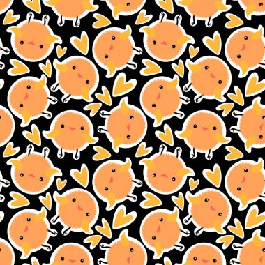 Paskalya tavuğu desenli kumaşlar, kumaşlar, çarşaflar, çocuk kıyafetleri, mutfak aksesuarları ve bahar partisi aksesuarları. Yüksek kalite fotoğraf