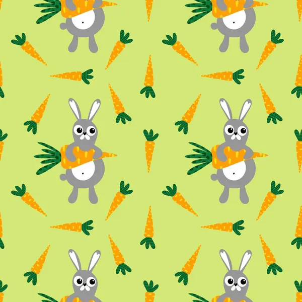 Çocuk kıyafetleri, çarşaflar, Paskalya partisi aksesuarları ve yaz ambalajları için havuçsuz bahar deseni. Yüksek kalite fotoğraf