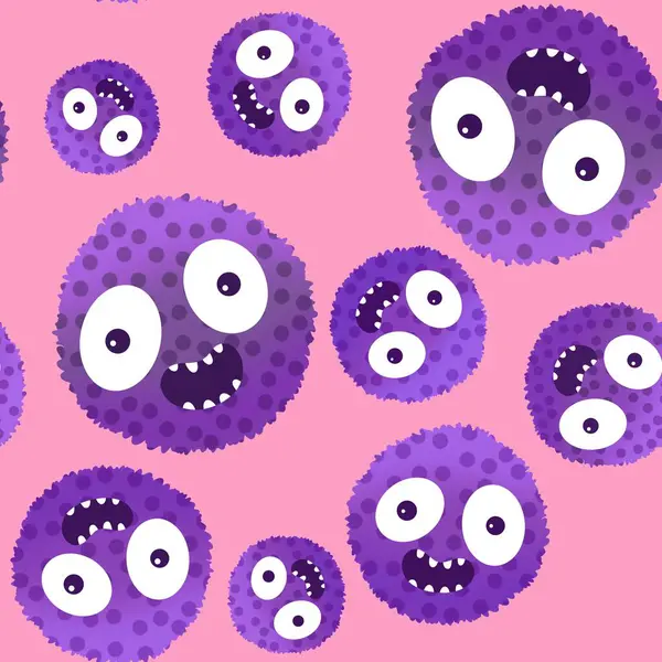 Çizgi filmlerdeki hayvanlar çocuk için kusursuz canavar desenleri giysi baskısı, kumaş, kumaş ve yaz partisi aksesuarları ve moda tekstili.