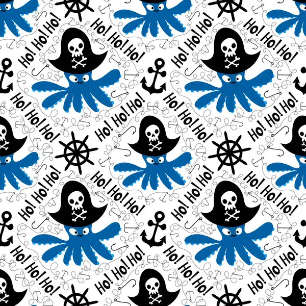 Yaz okyanusu hayvanları çocuk için kusursuz şirin ahtapot deseni kumaşlar ve moda tekstil ürünleri ve parti aksesuarları için kıyafet baskısı ve ambalaj kağıdı.