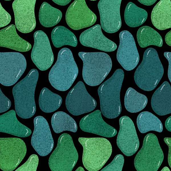 Yaz denizi çakıl taşları kağıt, kumaş, çarşaf, çocuk giysileri, plaj partisi aksesuarları ve moda tekstili için kusursuz okyanus taşları deseni. Yüksek kalite fotoğraf