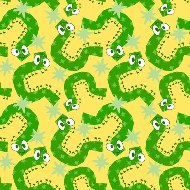 Kumaşlar, tekstil, ambalaj, hediyeler, kartlar, çarşaflar ve ambalaj kağıtları için kusursuz tırtıl deseni. Yüksek kalite fotoğraf