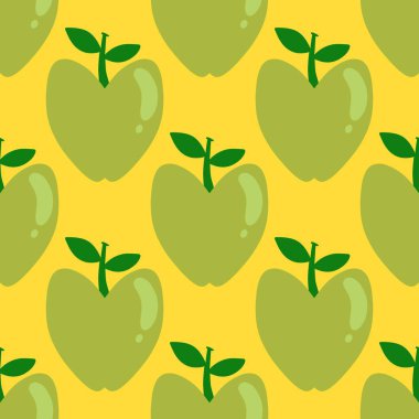 Yaz meyvesiz elma desenli ambalaj kâğıdı, kumaş ve çocuk giysileri baskısı ve bahar moda tekstil ürünleri ve bahçe partisi aksesuarları. Yüksek kalite fotoğraf