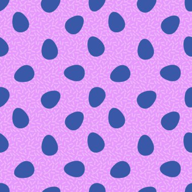 Paskalya yumurtaları kağıt, kumaş, çarşaf, çocuk giysileri, mutfak aksesuarları ve bahar partisi aksesuarları için pürüzsüz bahar deseni. Yüksek kalite fotoğraf