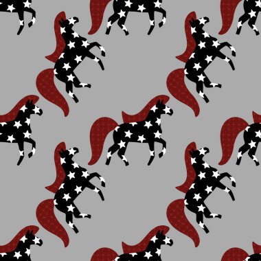 2026 yılının yılbaşı hayvanlarının paketleri ve parti aksesuarları ve çocuk kıyafetleri ve moda tekstili için kusursuz Noel atları modelleri.