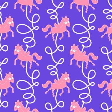 2026 yılının yılbaşı hayvanlarının paketleri ve parti aksesuarları ve çocuk kıyafetleri ve moda tekstili için kusursuz Noel atları modelleri.