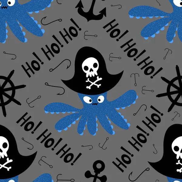 Yaz okyanusu hayvanları çocuk için kusursuz şirin ahtapot deseni kumaşlar ve moda tekstil ürünleri ve parti aksesuarları için kıyafet baskısı ve ambalaj kağıdı.