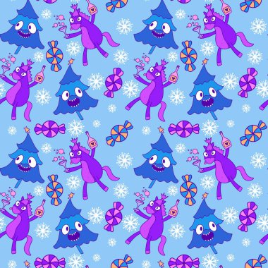 2026 yılının yılbaşı hayvanlarının paketleri ve parti aksesuarları ve çocuk kıyafetleri ve moda tekstili için kusursuz Noel atları modelleri.