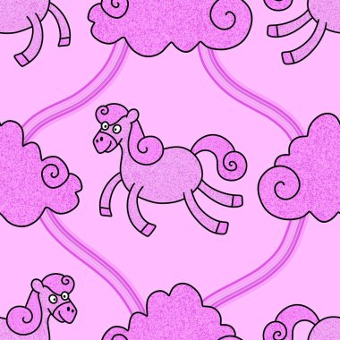 2026 yılının yılbaşı hayvanlarının paketleri ve parti aksesuarları ve çocuk kıyafetleri ve moda tekstili için kusursuz Noel atları modelleri.