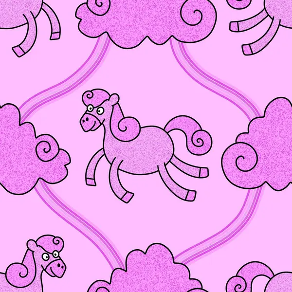 2026 yılının yılbaşı hayvanlarının paketleri ve parti aksesuarları ve çocuk kıyafetleri ve moda tekstili için kusursuz Noel atları modelleri.