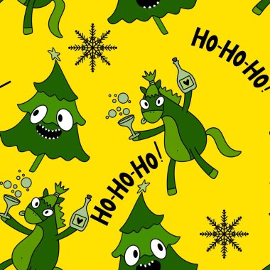 2026 yılının yılbaşı hayvanlarının paketleri ve parti aksesuarları ve çocuk kıyafetleri ve moda tekstili için kusursuz Noel atları modelleri.