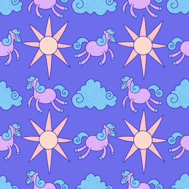 2026 yılının yılbaşı hayvanlarının paketleri ve parti aksesuarları ve çocuk kıyafetleri ve moda tekstili için kusursuz Noel atları modelleri.