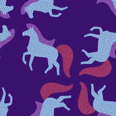 2026 yılının yılbaşı hayvanlarının paketleri ve parti aksesuarları ve çocuk kıyafetleri ve moda tekstili için kusursuz Noel atları modelleri.