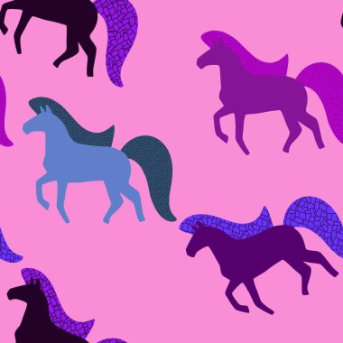 2026 yılının yılbaşı hayvanlarının paketleri ve parti aksesuarları ve çocuk kıyafetleri ve moda tekstili için kusursuz Noel atları modelleri.