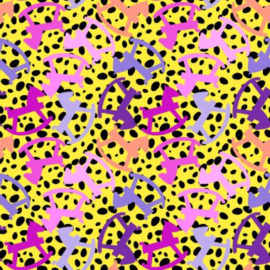 2026 yılının yılbaşı hayvanlarının paketleri ve parti aksesuarları ve çocuk kıyafetleri ve moda tekstili için kusursuz Noel atları modelleri.