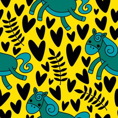 2026 yılının yılbaşı hayvanlarının paketleri ve parti aksesuarları ve çocuk kıyafetleri ve moda tekstili için kusursuz Noel atları modelleri.