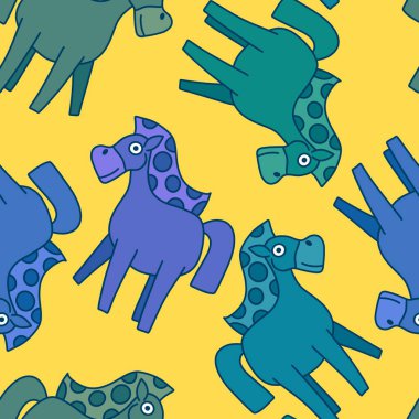 2026 yılının yılbaşı hayvanlarının paketleri ve parti aksesuarları ve çocuk kıyafetleri ve moda tekstili için kusursuz Noel atları modelleri.