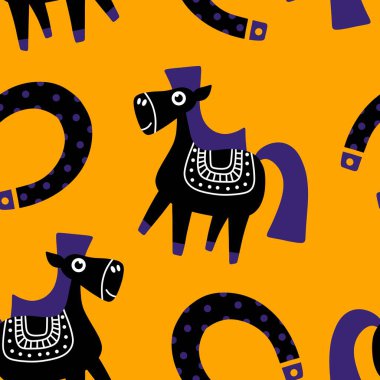 2026 yılının yılbaşı hayvanlarının paketleri ve parti aksesuarları ve çocuk kıyafetleri ve moda tekstili için kusursuz Noel atları modelleri.