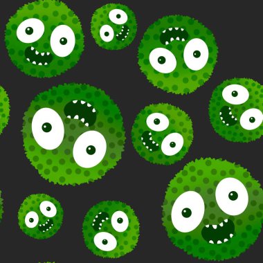 Çizgi filmlerdeki hayvanlar çocuk için kusursuz canavar desenleri giysi baskısı, kumaş, kumaş ve yaz partisi aksesuarları ve moda tekstili.