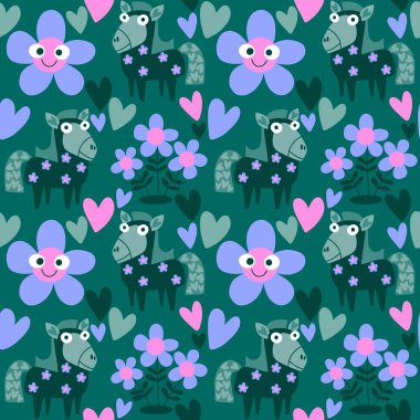 2026 yılının yılbaşı hayvanlarının paketleri ve parti aksesuarları ve çocuk kıyafetleri ve moda tekstili için kusursuz Noel atları modelleri.