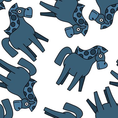 2026 yılının yılbaşı hayvanlarının paketleri ve parti aksesuarları ve çocuk kıyafetleri ve moda tekstili için kusursuz Noel atları modelleri.