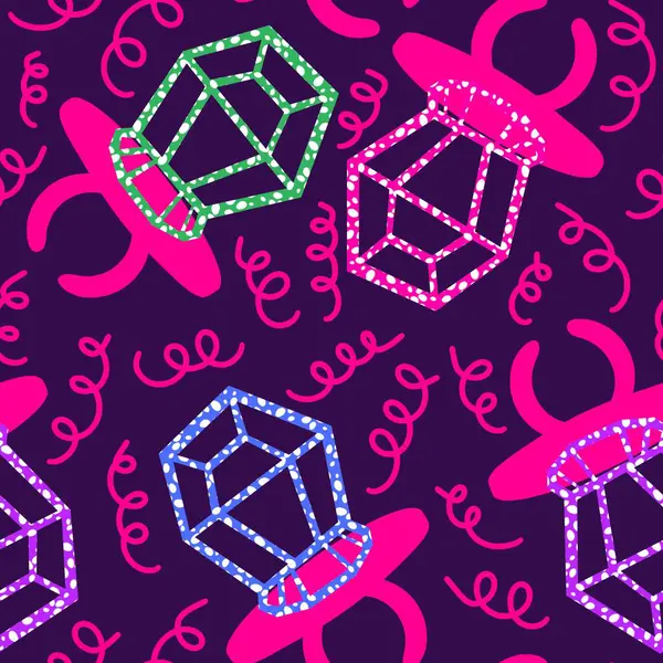 Kağıt ve kumaş ambalajı ve çocuk giysisi baskısı ve yaz partisi aksesuarları ve moda tekstili için şekersiz retro desen 