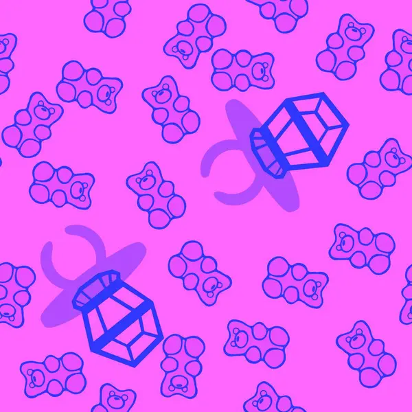 Kağıt ve kumaş ambalajı ve çocuk giysisi baskısı ve yaz partisi aksesuarları ve moda tekstili için şekersiz retro desen 