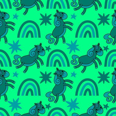 2026 yılının yılbaşı hayvanlarının paketleri ve parti aksesuarları ve çocuk kıyafetleri ve moda tekstili için kusursuz Noel atları modelleri.