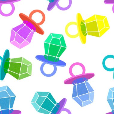 Kağıt ve kumaş ambalajı ve çocuk giysisi baskısı ve yaz partisi aksesuarları ve moda tekstili için şekersiz retro desen 