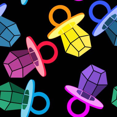 Kağıt ve kumaş ambalajı ve çocuk giysisi baskısı ve yaz partisi aksesuarları ve moda tekstili için şekersiz retro desen 