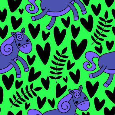 2026 yılının yılbaşı hayvanlarının paketleri ve parti aksesuarları ve çocuk kıyafetleri ve moda tekstili için kusursuz Noel atları modelleri.