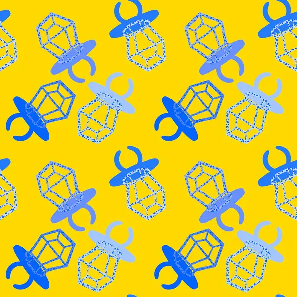 Kağıt ve kumaş ambalajı ve çocuk giysisi baskısı ve yaz partisi aksesuarları ve moda tekstili için şekersiz retro desen 