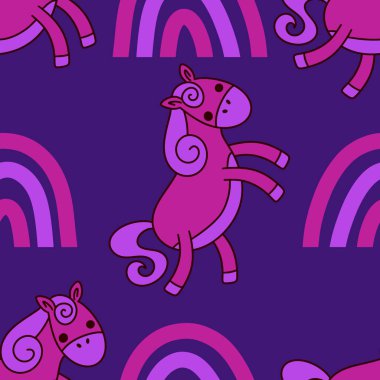 2026 yılının yılbaşı hayvanlarının paketleri ve parti aksesuarları ve çocuk kıyafetleri ve moda tekstili için kusursuz Noel atları modelleri.