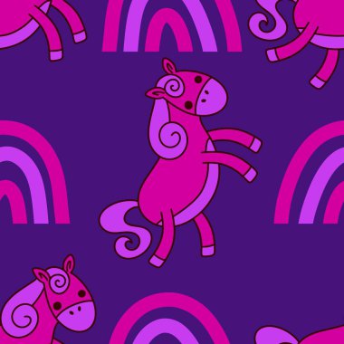 2026 yılının yılbaşı hayvanlarının paketleri ve parti aksesuarları ve çocuk kıyafetleri ve moda tekstili için kusursuz Noel atları modelleri.