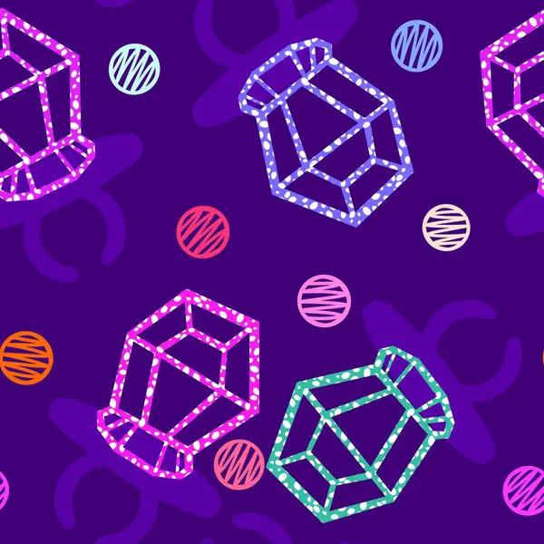 Kağıt ve kumaş ambalajı ve çocuk giysisi baskısı ve yaz partisi aksesuarları ve moda tekstili için şekersiz retro desen 