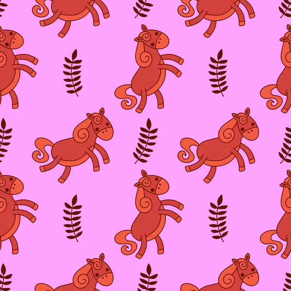 2026 yılının yılbaşı hayvanlarının paketleri ve parti aksesuarları ve çocuk kıyafetleri ve moda tekstili için kusursuz Noel atları modelleri.