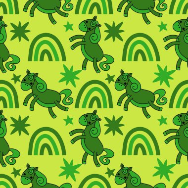 2026 yılının yılbaşı hayvanlarının paketleri ve parti aksesuarları ve çocuk kıyafetleri ve moda tekstili için kusursuz Noel atları modelleri.