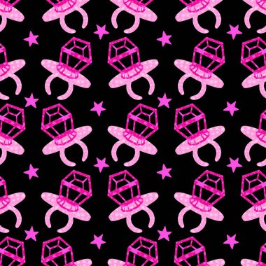 Kağıt ve kumaş ambalajı ve çocuk giysisi baskısı ve yaz partisi aksesuarları ve moda tekstili için şekersiz retro desen 