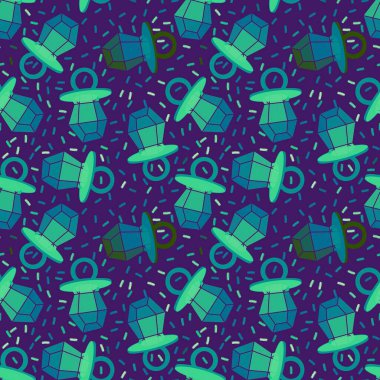 Kağıt ve kumaş ambalajı ve çocuk giysisi baskısı ve yaz partisi aksesuarları ve moda tekstili için şekersiz retro desen 