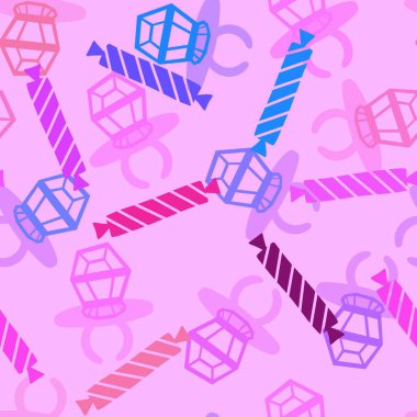 Kağıt ve kumaş ambalajı ve çocuk giysisi baskısı ve yaz partisi aksesuarları ve moda tekstili için şekersiz retro desen 