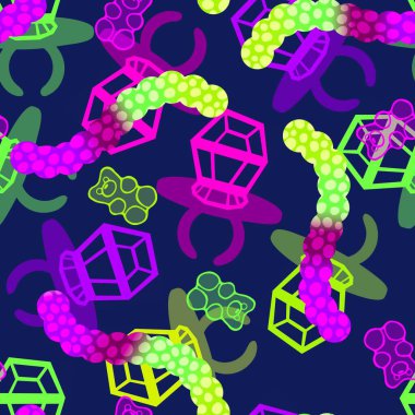 Çizgi film cadılar bayramı şekersiz kafatası ve kumaş ambalajı için lolipop deseni ve çocuk giysileri baskısı ve şenlik ambalajı ve sonbahar aksesuarları. Yüksek kaliteli illüstrasyon