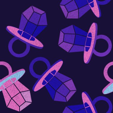 Kağıt ve kumaş ambalajı ve çocuk giysisi baskısı ve yaz partisi aksesuarları ve moda tekstili için şekersiz retro desen 