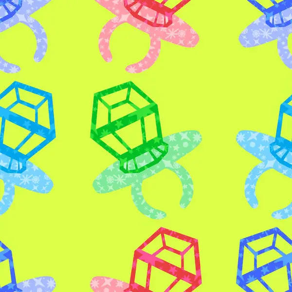 Kağıt ve kumaş ambalajı ve çocuk giysisi baskısı ve yaz partisi aksesuarları ve moda tekstili için şekersiz retro desen 