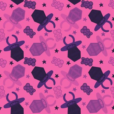 Kağıt ve kumaş ambalajı ve çocuk giysisi baskısı ve yaz partisi aksesuarları ve moda tekstili için şekersiz retro desen 