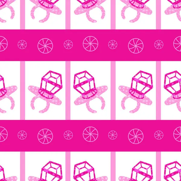 Kağıt ve kumaş ambalajı ve çocuk giysisi baskısı ve yaz partisi aksesuarları ve moda tekstili için şekersiz retro desen 