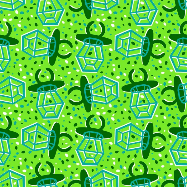 Kağıt ve kumaş ambalajı ve çocuk giysisi baskısı ve yaz partisi aksesuarları ve moda tekstili için şekersiz retro desen 