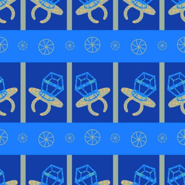 Kağıt ve kumaş ambalajı ve çocuk giysisi baskısı ve yaz partisi aksesuarları ve moda tekstili için şekersiz retro desen 