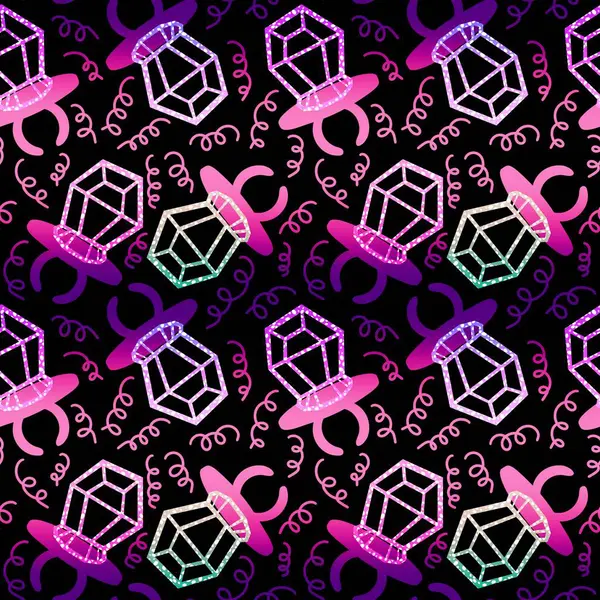 Kağıt ve kumaş ambalajı ve çocuk giysisi baskısı ve yaz partisi aksesuarları ve moda tekstili için şekersiz retro desen 