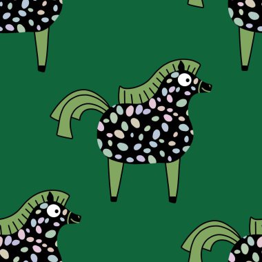 2026 yılının yılbaşı hayvanlarının paketleri ve parti aksesuarları ve çocuk kıyafetleri ve moda tekstili için kusursuz Noel atları modelleri.